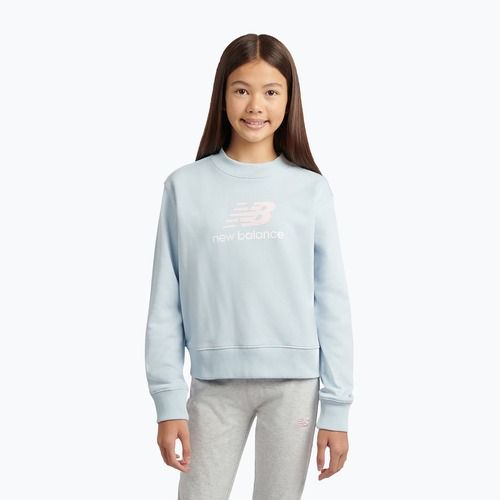 Bluza dziecięca New Balance FT Stacked Logo Crew oxford blue
