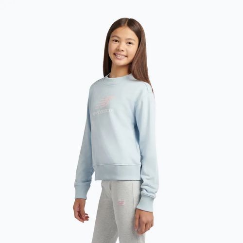 Bluza dziecięca New Balance FT Stacked Logo Crew oxford blue