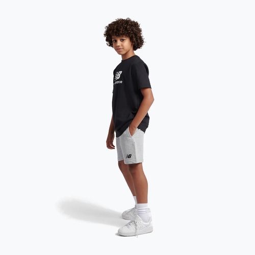 Komplet dziecięcy New Balance Stacked Logo Tee & FT Short nb caviar