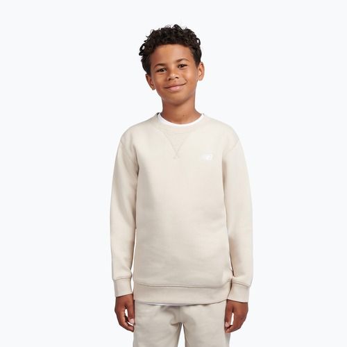 Bluza dziecięca New Balance Brush Back Small Logo Crew timberwolf
