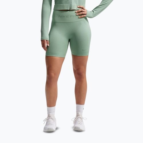 Spodenki damskie Nike Pro Seamless High-Waisted Biker 5" steam