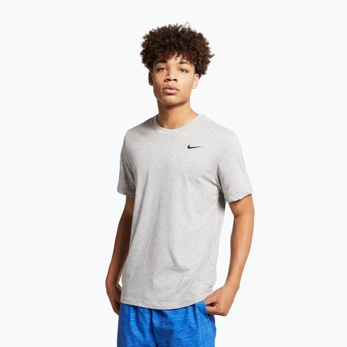 Koszulka męska Nike Dri-Fit dark grey heather/black