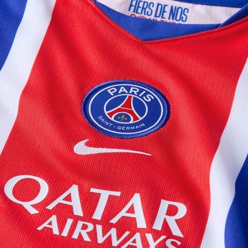 Koszulka piłkarska dziecięca Nike Paris Saint-Germain Dri-Fit Stadium Home old royal/white/university red/white