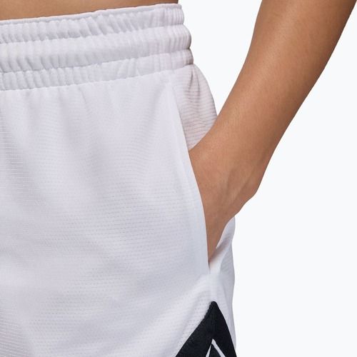 Spodenki koszykarskie damskie Jordan Sport Diamond 4" white/black/black/white