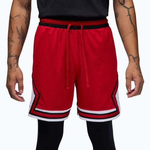 Spodenki koszykarskie męskie  Jordan Mesh Diamond 4" gym red/white/black