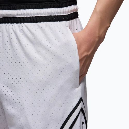 Spodenki koszykarskie męskie Jordan Mesh Diamond 4" white/black/black
