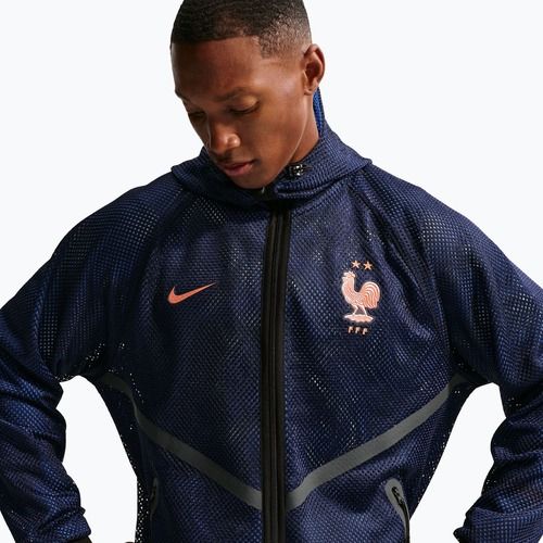 Kurtka piłkarska męska Nike FFF Dri-FIT Soccer Anthem blackened blue/metallic copper
