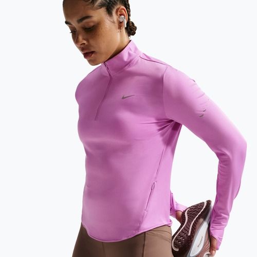 Bluza do biegania damska Nike Swift Dri-FIT UV 1/4-Zip light magenta