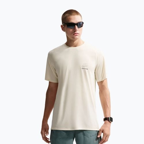 Koszulka do biegania męska Nike Stride Dri-Fit ADV coconut milk