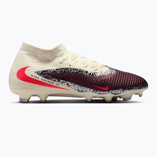 Buty piłkarskie męskie Nike United Phantom 6 High Academy MG burgundy crush/fossil/university red