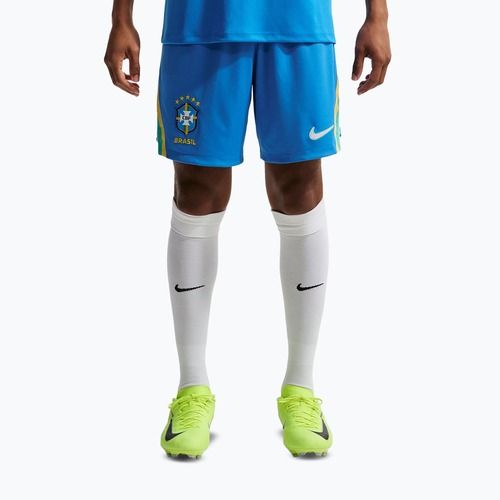 Spodenki piłkarskie męskie Nike Brazil 2026 Stadium Home lt photo blue/light menta/white
