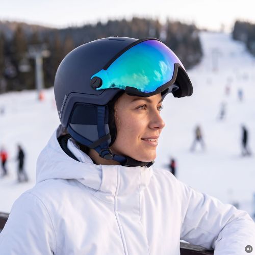 Kask narciarski ATTABO Avens 2.0 Visor niebieski
