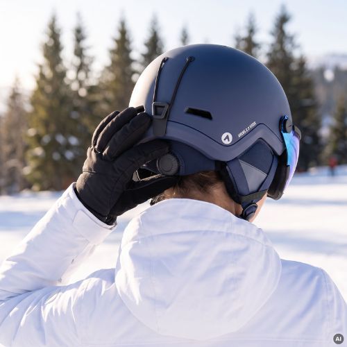 Kask narciarski ATTABO Avens 2.0 Visor niebieski
