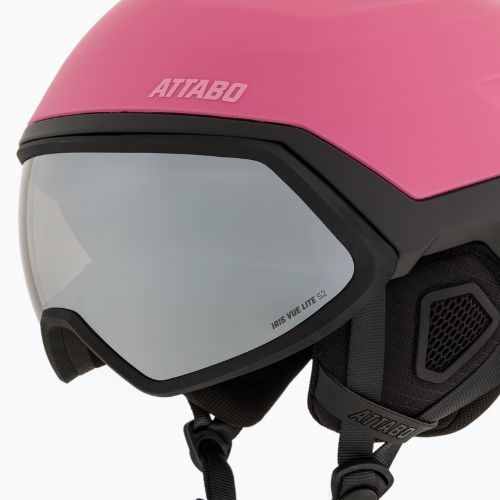 Kask narciarski dziecięcy ATTABO Avens 3.0 Jr Visor ERT różowy