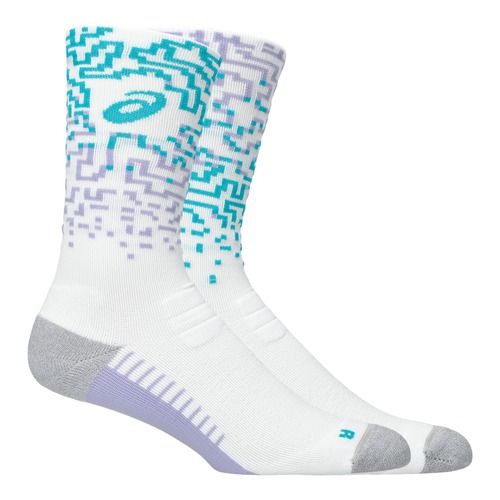 Skarpety ASICS Performance Run Crew white/energy aqua