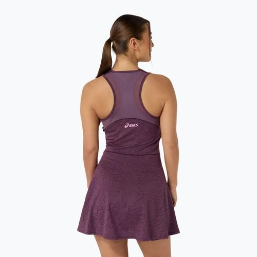 Sukienka tenisowa ASICS Match Jacquard Dress Dark Aubergine
