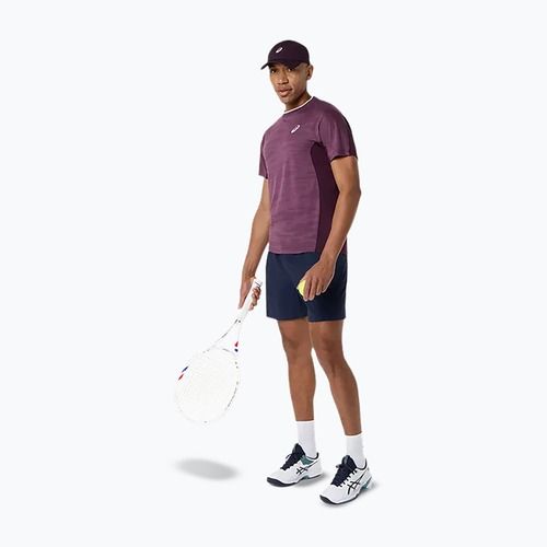 Koszulka tenisowa męska ASICS Match Jacquard dark aubergine
