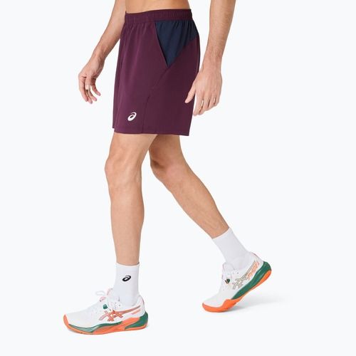 Spodenki tenisowe męskie ASICS Padel Court 7IN dark aubergine