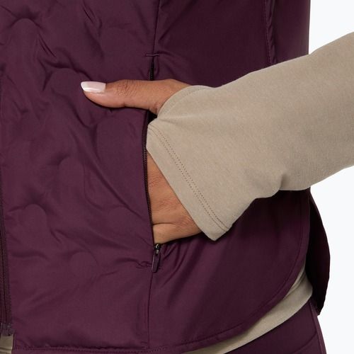 Bezrękawnik do biegania damski Asics Nagino Run Padded Gilet dark aubergine