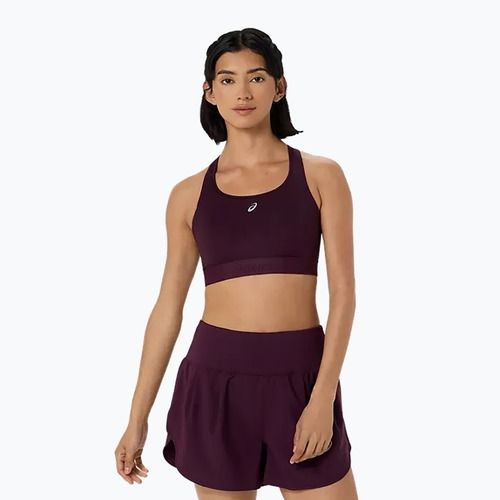Biustonosz treningowy ASICS Road Compression dark aubergine