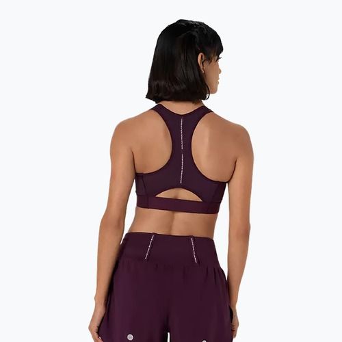 Biustonosz treningowy ASICS Road Compression dark aubergine
