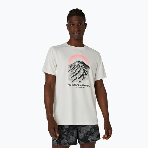 Koszulka do biegania męska Asics Fujitrail Logo Ss Top Cream