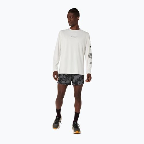 Longsleeve do biegania męski Asics Fujitrail Logo Ls Top Cream