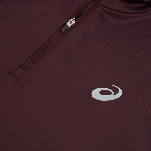 Bluza do biegania męska ASICS Core Ls 1/2 Zip Winter Top dark currant