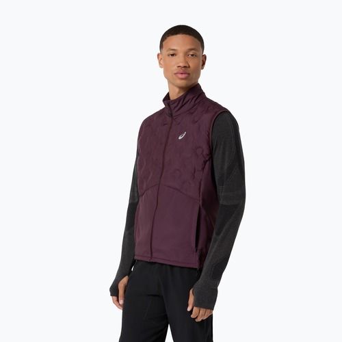 Bezrękawnik do biegania męski Asics Road Winter Gilet dark currant
