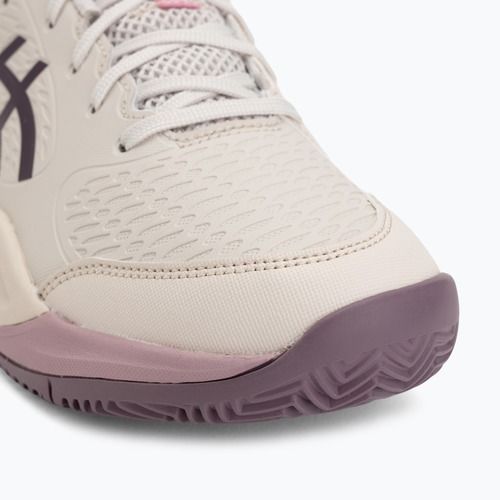 Buty do tenisa dziecięce ASICS Gel-Resolution X GS Clay soft oat/dark aubergine