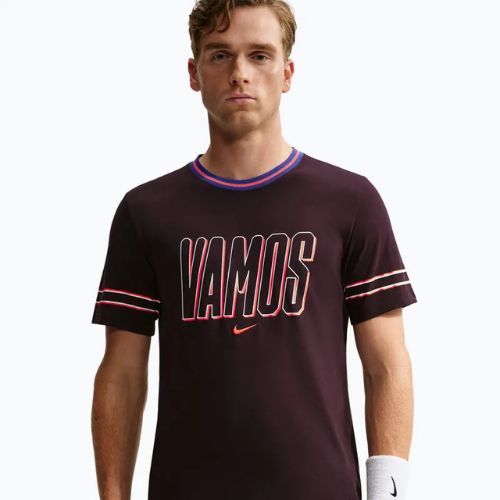 Koszulka męska Nike Court Dri-FIT Cotton burgundy ash
