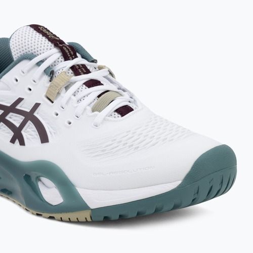 Buty do tenisa męskie ASICS Gel-Resolution X white/dark aubergine