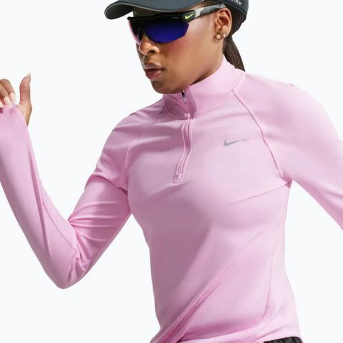 Bluza do biegania damska Nike Tempo Dri-Fit 1/4 Zip pink rise