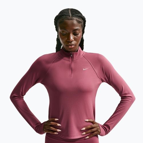 Bluza do biegania damska Nike Tempo Dri-Fit 1/4 Zip pink smoke