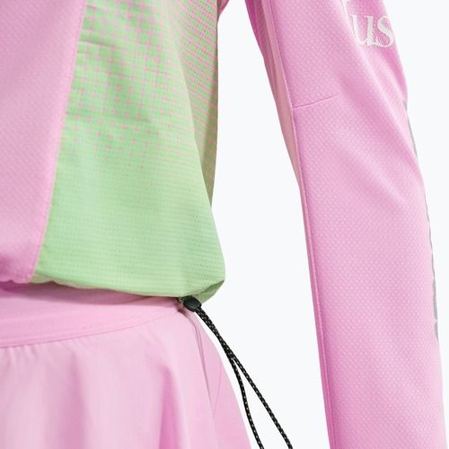 Longsleeve do biegania damski Nike Swift Jersey Top pink rise/illusion green