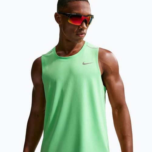 Koszulka do biegania męska Nike Miler illusion green