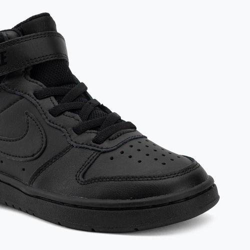 Buty dziecięce Nike Court Borough Mid 2 black/black/black