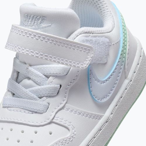 Buty dziecięce Nike Court Borough Low white/football grey/arctic green