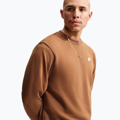 Bluza męska Nike Club ale brown/white