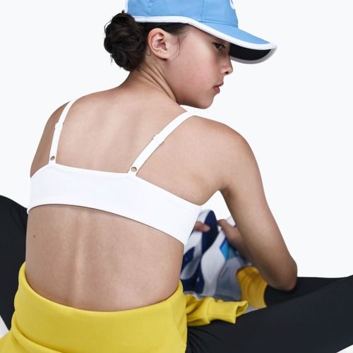 Biustonosz dziewczęcy Nike Alate White/Light Smoke Grey