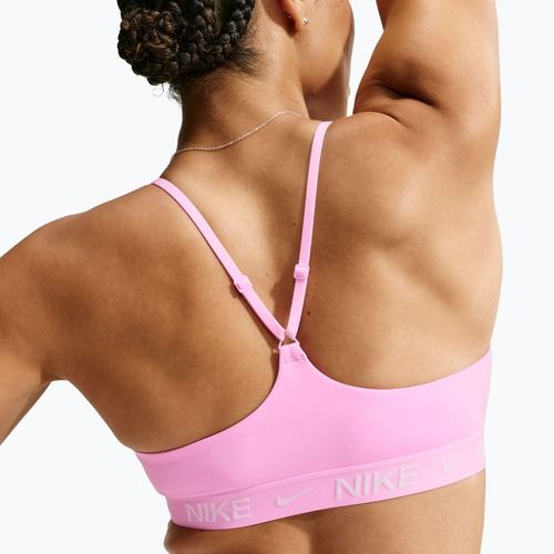 Biustonosz treningowy Nike Indy Light Support pink rise