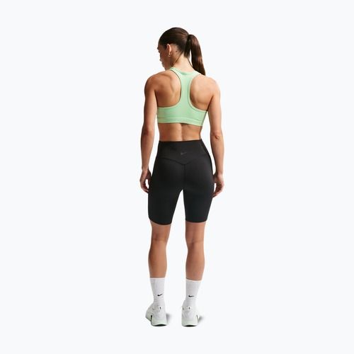 Biustonosz treningowy Nike Swoosh Medium Support cucumber calm/white