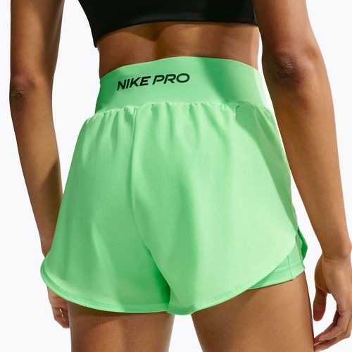 Spodenki treningowe damskie Nike Pro Sculpt illusion green/black