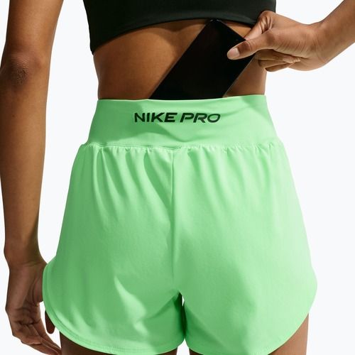 Spodenki treningowe damskie Nike Pro Sculpt illusion green/black