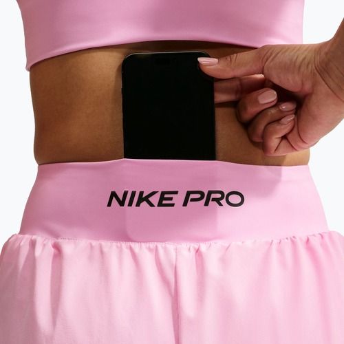 Spodenki treningowe damskie Nike Pro Sculpt pink rise/black