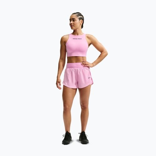Spodenki treningowe damskie Nike Pro Sculpt pink rise/black