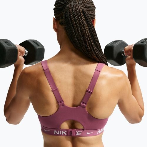 Biustonosz treningowy Nike Indy High Support pink smoke