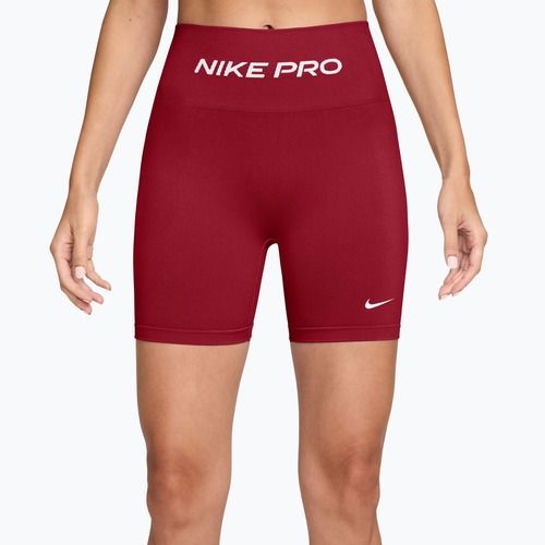 Spodenki treningowe damskie Nike Pro Seamless tough red/white