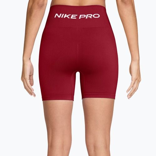 Spodenki treningowe damskie Nike Pro Seamless tough red/white