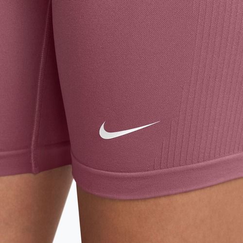 Spodenki treningowe damskie Nike Pro Seamless pink smoke/white